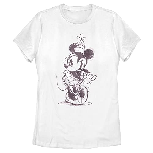 Women's Mickey & Friends Minnie Mouse Vintage Sketch T-Shirt - Main Image
