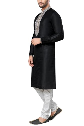 SK122 Men's Kurta Pajama Set Indian Traditional Party Wear Outfit4
