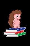 Photo Gallery notebook: hedgehog bookworm - animal lover gift black lined college ruled journal - writing diary 120 pages Photo Gallery notebook: hedgehog bookworm - animal lover gift black lined college ruled journal - writing diary 120 pages