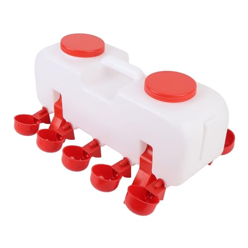 Abbeveratoio Automatico per Polli Alimentatore d'Acqua per Anatre Autoriempiente Efficiente per Oche, Robusto Distributore d'Acqua in ABS per Allevamento di Pollame - immagine 6