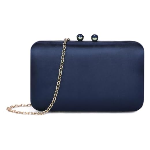 BAIGIO Bolso de Satén para Mujer, Bolso de Mano de Mujer Fiesta Bolso de Noche Estilo Elegante Monedero del Banquete para Fiesta, Graduación, Boda