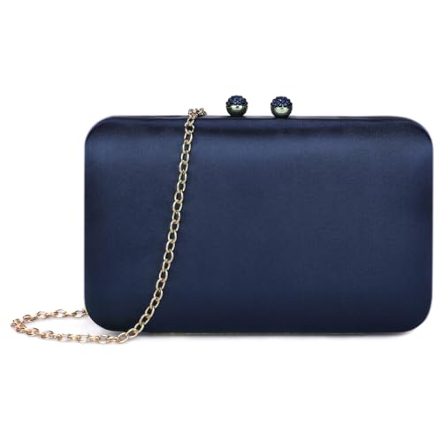 BAIGIO Elegante Damen Clutch Satin Abendtasche Vintage Handtasche Retro Brautasche Silk Smooth...