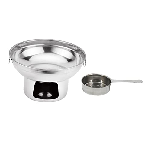 Toddmomy 1 juego Olla de Alcohol Portátil Inoxidable para Cocina para Calentar Alimentos Casa Aire Incluye Olla Vaso de Alcohol