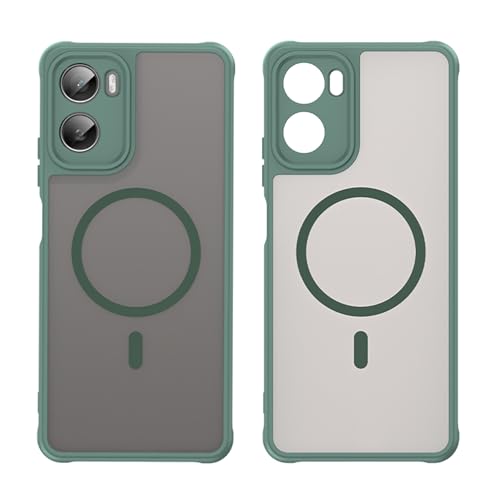 Image of Compatible with Motorola Moto G06 Power Case Cover,Compatible with MagSafe,Anti-Fall,Compatible with Motorola Moto G06 XT2535-1 XT2535-2 XT2535-14 Cell Protective Phone Case Green