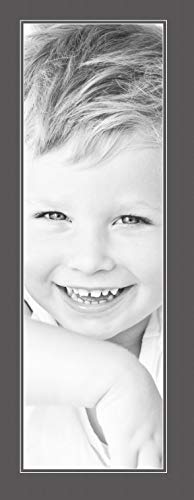 10x32 Cinder / Charcoal Custom Mat for Picture Frame with 6x28 opening size (Mat Only, Frame NOT Included)