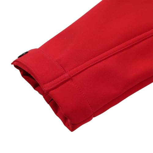 Blue Wave Damen Softshellmantel Martje mit Fleecefutter - Softshelljacke mit abnehmbarer Kapuze in Rot Größe 40