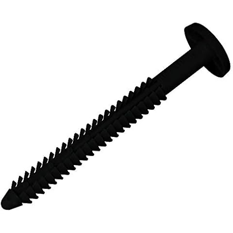 Mid America Vinyl Shutter Lok Fasteners (002 Black Bag of 12) Cover