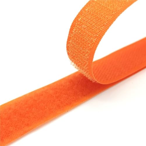 A Pair 20Mm Colorful Sewing Adhesive Fastener Tape Hook And Loop Cable Ties Accessories, 1 Yard/Lot - (Color: Orange/Size: 20 Mm Wide)