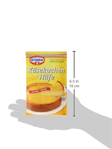 Dr. Oetker Käsekuchen Hilfe, 58 g, Hilfsmittel zum Backen von Quark-Kuchen, Cremepulver für zeitsparende Zubereitung von Käse-Torten, praktischer Backhelfer