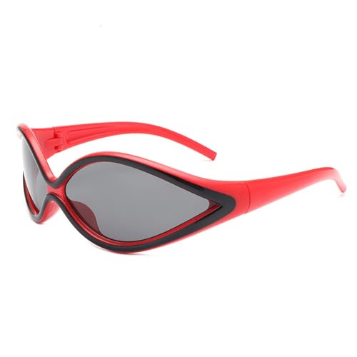 Lunettes de soleil punk rétro de luxe pour femme avec protection UV400