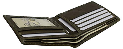 Wallet for Men’s - Genuine Leather Slim Bifold RFID Blocking Packed in Stylish Gift Box USA Series (Green)3