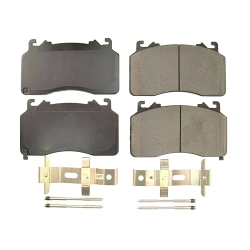 Image of PowerStop Front Brake Pads for Ford Mustang 2020-22 - Z17 Ceramic Brake Pads with Installation Hardware, 17-2267