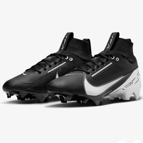 Nike Vapor Edge Pro 360 2 Men's Football Cleats (DA5456-001,Black/White-Black) Size 10.5