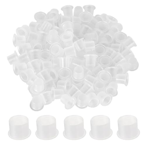 AEIOPRS 100 Pcs de Plástico para Tatuajes Taza Grande Accesorios de Pigmentos para Microblading Accesorios para Máquina de Tatuaje