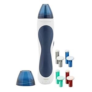 PMD Personal Microderm Pro At Home Microdermabrasion Machine with Kit for Face & Body, Navy
