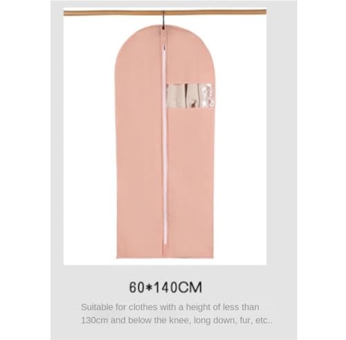 Habrur Clothes Cover 2pcs 55"" Garment Bags Travel Dress Bags For Hanging Clothes Gowns Jackets Shirts Suit Bags (Color : Grey, Size : 60 * 140cm)2