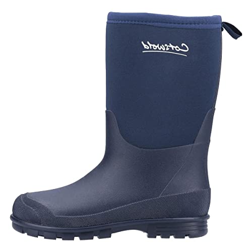 Cotswold Hilly Neoprene Childrens Wellington Boot Unisex Kids Navy Size 2