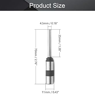 Utoolmart 4.5mm Paper Punch Drill, Straight Shank Hollow Bit Tool, for Hole Puncher Punching Machine 2Pcs