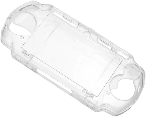 CYSFETENA Clear Hard Case Cover Compatible with PSP 3000 /2000 - Replacement Transparent Slim Anti-Scratch PSP 3000 2000 Full Protective Crystal Clear Housing Case