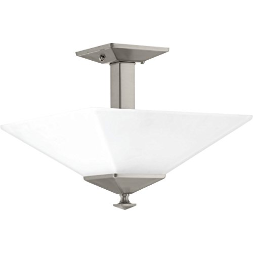 Holiday Deals 🛒 Progress Lighting P350107-009 Clifton Heights Close-to-Ceiling, Nickel