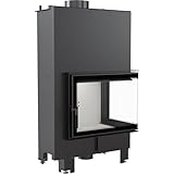 Termocamino a Legna Kratki Mbz Destra 13 Kw con Chiusura Automatica