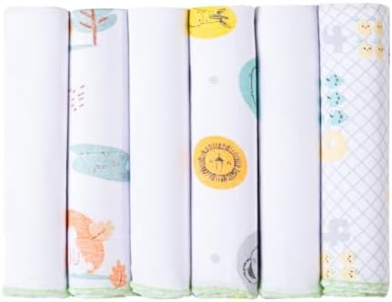 Pano de Boca Kit 6 Unidades Babete Paninho Fralda de Bebe 100% Al...