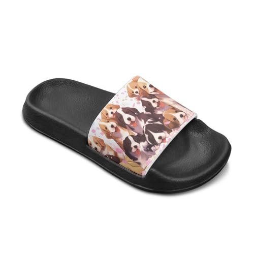 Rubber Slides for Kids Dog Themed Boys Girls Slides Sandals Summer