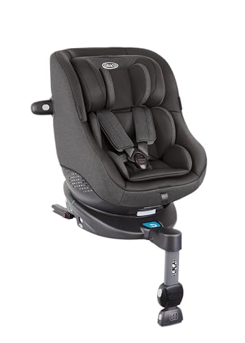 Graco - Turn2Me™ i-Size R129 Seggiolino auto ISOFIX con rotazione di 360°, da 40 a 105 cm (dalla nascita fino ai 4 anni circa), colore Heather