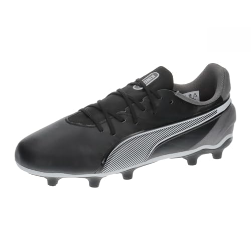 PUMA King Match FG/AG Jr, Zapatillas de Deporte Unisex niños, Puma Black Puma White Cool Dark Gray, 37 EU