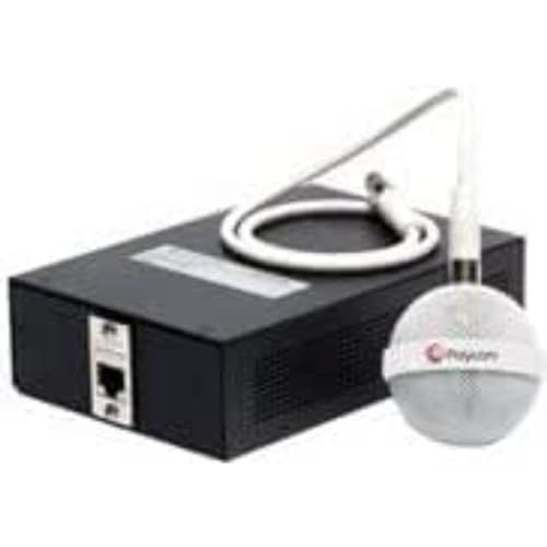Polycom IP Ceiling Microphone Array-White: Contains Electronics Interface, Wall PLA Digital Cameras/Keyboards/INPU Microphones - Audio Input (10273900)