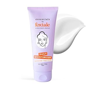 FoxTale Essentials Daily Glow Face Moisturizer,Clinically Proven Brightening Ingredients – Niacinamide,Kokum Butter And Vitamin E For 24 Hour Hydration,Fast Absorbing,Men&Women,All Skin Types,50 Ml