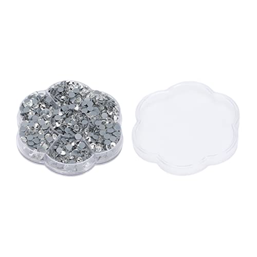 Hot Fix Rhinestones de Vidrio, 1440 Piezas, Fondo Plano Transparente Blanco   Pegamento de Calor, Alta Brillo, Accesorios para Ropa y Arte DIY