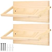 Fyeme Wall Mounted Solid Wood Folding Shoes Storage Rack - Hanging Shelf Organizer for Home Organization