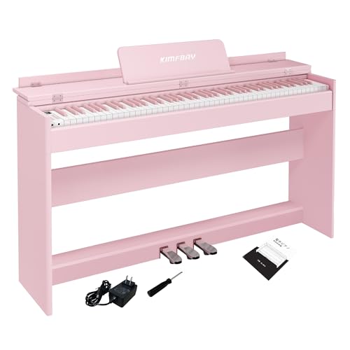 Amazon | KIMFBAY 電子ピアノ 88鍵盤 ハンマーアクション鍵盤 木製