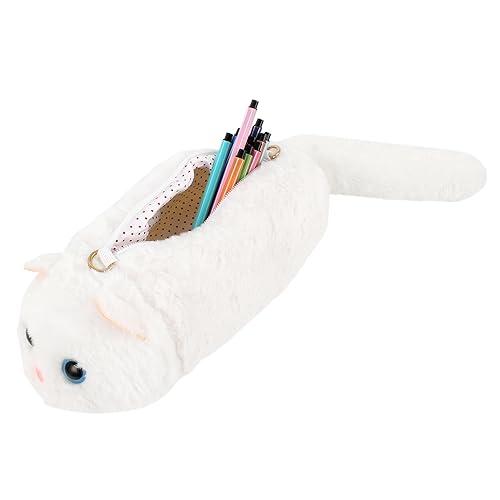 Image of Minache Women Mini Cat Plush Crossbody Bag Shoulder Bag Stationery Pouch Ladies Cosmetic Bag