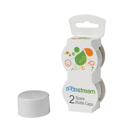 SodaStream Tampas de garrafa, brancas, pacote com 2, plástico