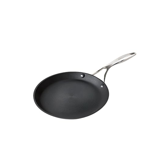 Circulon Hard Anodised Non Stick Aluminium Flat Dosa Tawa | Dosa Pan PFOA Free NonStick | Tawa for Roti | Non Stick Tawa, 24 cm, Black