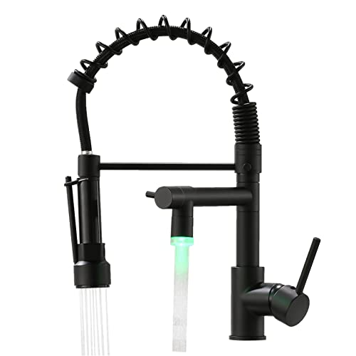 AIMADI Robinet de Cuisine avec Douchette Extractible Mtigeur LED qui Change de Couleur selon la...
