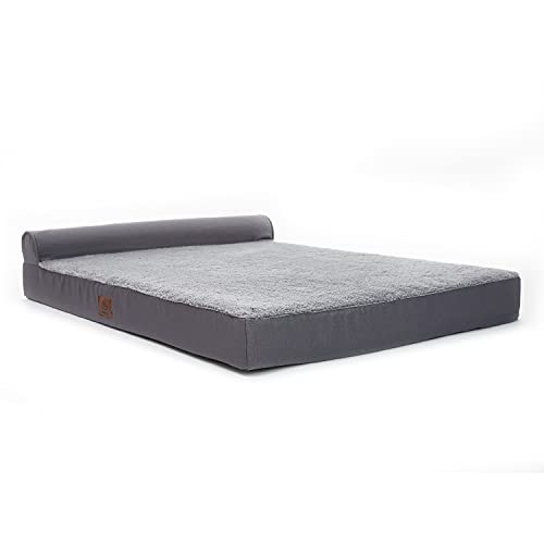 Eterish Extra Large Orthopedic Dog Bed for Medium, Large, Extra Large Dogs up to 100 lbs, 4 inches Thick Egg-Crate Foam… - Image 2