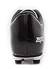 zephz Wide Traxx Soccer Cleat, White/Black, Adult 10.5