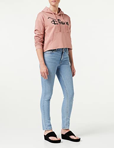 Disney Plain Logo Cropped Hood Felpa con