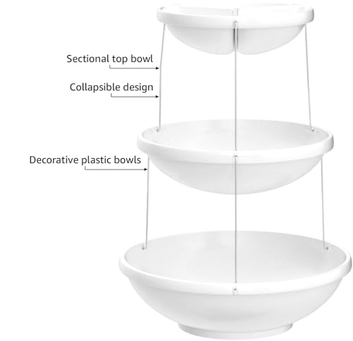 Masirs-3-Tier-Collapsible-Bowl-Decorative-Design-Folds-for-Minimal-Storage-Ideal-for-Serving-Snacks-Salad-and-Fruit-Top-Bowl-Divided-into-Three-Sections Masirs 3 Tier Collapsible Bowl Decorative Design Folds for Minimal Storage Ideal for Serving Snacks Salad and Fruit Top Bowl Divided into Three Sections