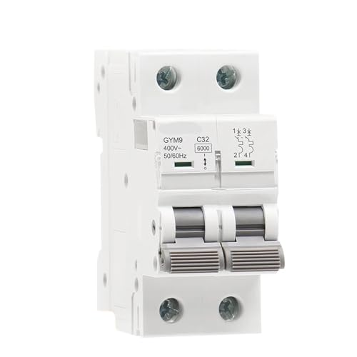 Mini disjoncteur modulaire GYM9 2P 32A compatible rail 230V AC