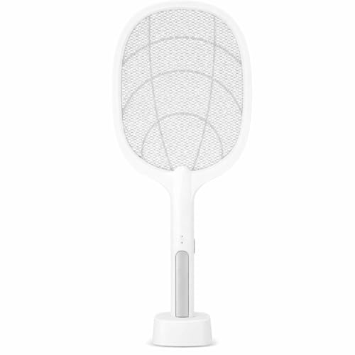 Lámpara eléctrica para matar mosquitos, 6 W, luz UV, mata insectos, blanco y negro, malla de plástico y aluminio, para el hogar, cocina y jardín