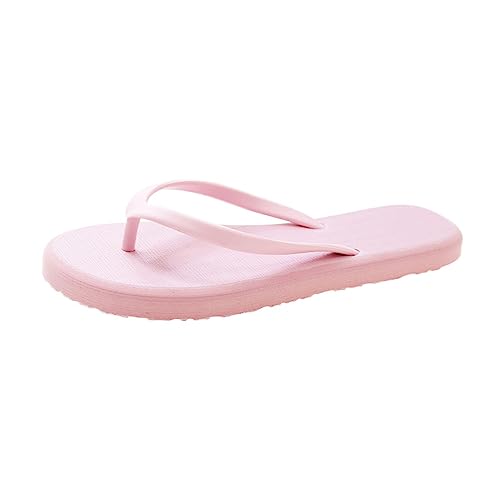 Generico Chanclas de mujer chanclas de verano ligeras piscina sandalias goma eva suave mar cuña zapatillas de casa verano zapatos chanclas playa Flip-Flops ofertas relámpago del día ducha, Rosa, 36 EU