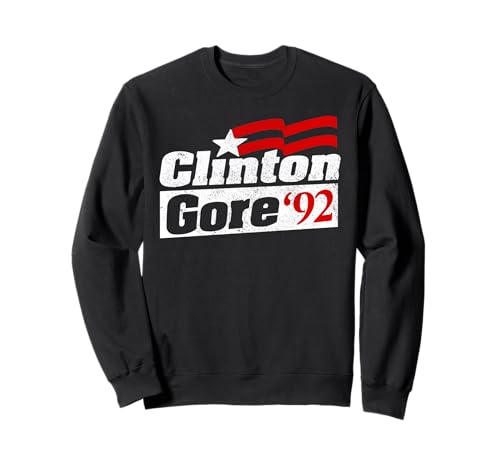 Clinton Gore Shirt Vintage Retro Bill Clinton 92 Elect Sweatshirt