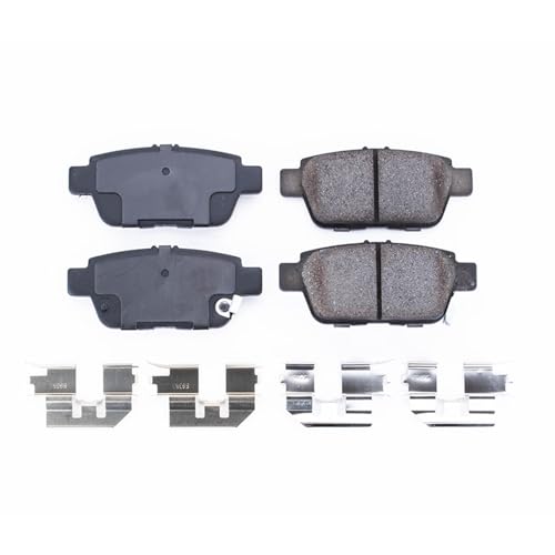 Image of PowerStop Rear Brake Pads for Acura TL 2009-14 | Honda Ridgeline 2006-14 - Z17 Ceramic Brake Pads with Installation Hardware, 17-1103