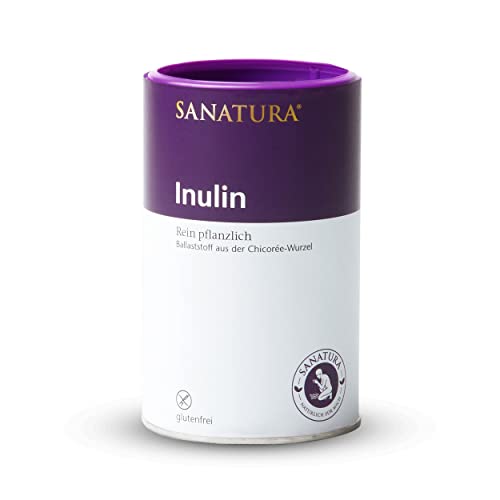 Sanatura Inulin – 250 g Inulin Pulver – vegan und glutenfrei – Aktiv Ballaststoff aus der Chicorée-Wurzel