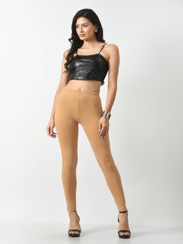 Image of Women Solid Soft Cotton Slim Fit Leggings Pans (Pack of 1)