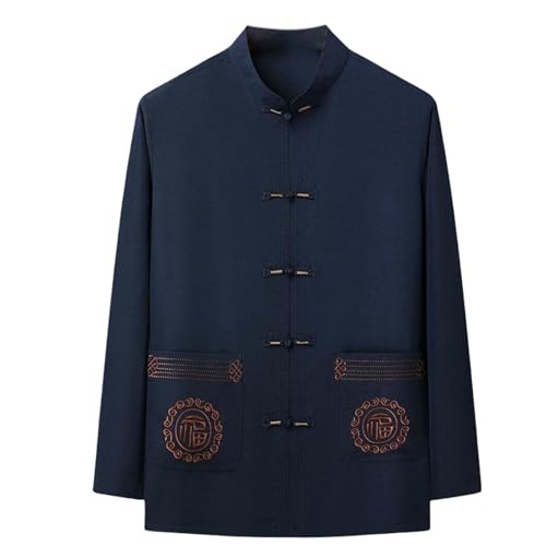 Hanfu Tai Chi homme vêtement arts martiaux manches longues veste été ample